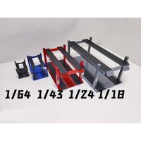 1/18 1/24 1/43 1/64 Plastic Parking Rack Lift Garage Model Car Scene
