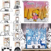New Cameras and Trees Stamps 2025 Metal Cutting Dies Scrapbook Diary Decoration Embossing Template Diy Greeting Card Handmade