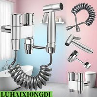Modern toilet spray gun kit with handle and flexible hose - Heavy duty toilet spray gun system, easy to install,