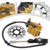 Motorrad-Scheibenbremsen-Set hinten, hydraulisches Bremssystem für 125 cc CRF50 CRF70 Pit Bike Motocross Scooter Pitbike Bremssatz
