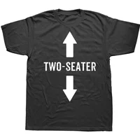 Women Two Seater Graphic T-Shirt Adult Humor Dad Joke Summer Short Sleeve Crewneck Streetwear Casual Gift Top