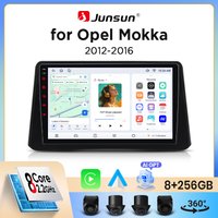 Junsun Bezprzewodowe Radio Samochodowe CarPlay Android Auto do Opel Mokka (Mokka X) 2012-2019 z Wbudowanym Wentylatorem Chłodzącym, Nawigacja GPS Android, Odtwarzacz Multimedialny, WiFi, DSP, RDS, BT,