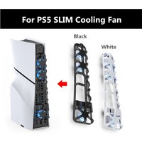 DOBE Cooling Fan For PS5 Slim Disc Edition/Digital Edition With Blue Lighting and USB 3.0 Port TP5-3538