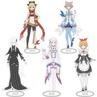 16CM Anime Figure Re:Zero -Starting Life in Another World Emilia Felt Priscilla Barielle Cos Acrylic Stand Ornaments Gifts