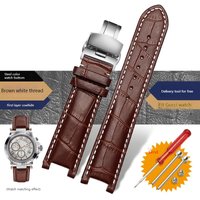 genuine leather watchband for GC Guess Watch Strap Butterfly Buckle Bracelet 20*11mm 22*13mm Men and Women Cowhide strap