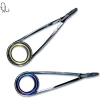 TN28 9Pcs A Set Spinning UL Fishing Rod Guides Stainless Steel Ceramic Ring Stainless Steel Guide Ring Repair Refit Assembly DIY
