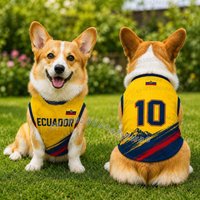 Summer Dog Clothes Ecuador Brazil Germany print Basketball Clothes Puppy vest Summer Pet Cat sleeveless vest soccer fans Dogs