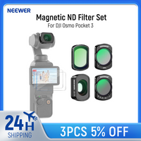 NEEWER Magnetic ND Filter Set Compatible with DJI Osmo Pocket 3 Creator Combo Accessories HD Optical Glass + 2X Screen Protector