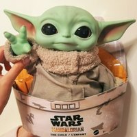 Dostępna w magazynie figurka akcji Star Wars Mandalorian Master Baby Yoda, 28 cm, urocza zabawka, dekoracja, kolekcjonerski przedmiot z postaciami.