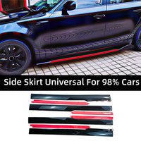 For BMW Audi VW Honda Benz Toyota Universal Side Skirt Bumper Spoiler ABS Car Styling Splitter Wide Body Kit Tuning Accessories