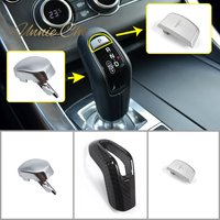 For Range Rover Sport Gear Shift Knob Cover Trim 2014 to 2022 Imitation Carbon Fiber Gear Lever Shell Car Decoration Accessories
