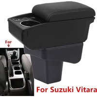 For Suzuki Vitara Armrest Box For Suzuki Vitara Car Armrest double-layer Storage box cup holder Interior Retrofit Accessories
