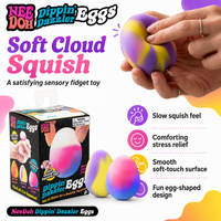 NeeDoh Dippin Dazzler Eggs 3Pcs Easter Squishy Stress Relief Toy Color Changing Soft Rubber Sensory Fidget Gift
