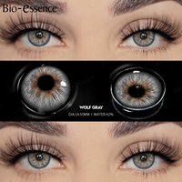 Bio-essence 1 Pair Colored Contact Lenses Wolf Gray Natural Eye Contact Lens Fashion Lenses for Makeup Cosplay Colored Pupils