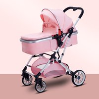 Baby Stroller: Sit-or-Lie Position, High-View Two-Way Design, Adjustable Backrest, Easy Folding, Shock Absorption, Ages 0–3