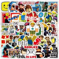 60 Pcs/set Roblox Game Peripheral Stickers Creative Cartoon Game Characters Waterproof Stickers Party Daily Necessities Gifts