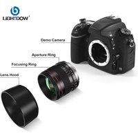 Lightdow Full Frame 85mm F1.8-22 MF Portrait Lens for Canon EF Nikon F SLR Camera Canon RF Nikon Z Sony E Mount Digital Camera