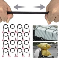 60-120cm Heavy Duty Bungee Cord Tie Strap String with Carabiner Hooks Kayak Camping Cycling Luggage Accessory