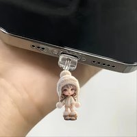 Dog Dust Plug Cartoon Phone Accessory Phone Decoration Cute Phone Charm For Teens Gift Everyday Use