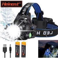 T6 Led Headlamp Fishing Head Lamp 3 Modes Zoom Lamp Waterproof Super Bright Camping Light Powered By 2x18650 Batteries