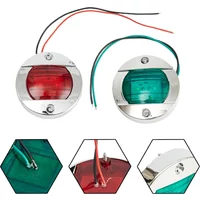 2Pcs Red Green Navigation Boat Light LED 12V Stern Signal Lamp For Universal Boat Truck Trailer Van Bus Tractor Marine Lights