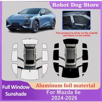 For Mazda 6e Accessories EZ-6 J90A 2024 2025 2026 Car Aluminum Foil Windshield Auto Covers UV Protector Sunshades Body Kit Tools