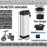 Silver Fish 48V high-power lithium battery, large capacity folding, universal lithium battery for driving and commuting