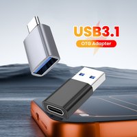 USB3.1 C/A Male To Female OTG Adapter Data Transmission Connector For IOS 15-17 Android phone Laptop MacBook Charging Converter