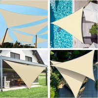 Adjustable Triangle Waterproof Sun Shelter With Ropes 3x3x3M Size Triangle Sunshade 95% UV Block Portable Shade Sail Pool Area