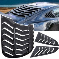 Heckscheiben lamellen für Ford Mustang 2015-2023 Windschutz scheibe Sonnenschutz abdeckung Entlüftung GT Lambo-Stil benutzer definierte (mattschwarz)