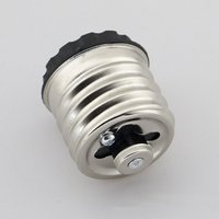 Black E40 To E27 Socket Durable Iron Heat-resistant Converter Light Bulb Socket Adapter LED Bulb Lamp Light