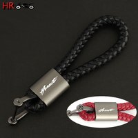 New Fashion Motorcycle Leather Rope Keychain For HONDA CB600F CB600 CB599 CB900F Hornet 250 600 900 CB500F CB919 Key Ring Chain