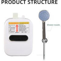 Small Instant Electric Water Heater LCD Temperature Display IPX4 Quick Heating Shower Water Heating Device Set