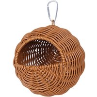 Breathable Woven Bird Nest Comfortable Wear-resistant Bird Hammock for Cage Faux Rattan Spherical Imitation Bird Breeding House