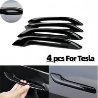 For Tesla Model 3 Y Door Handle Antifreeze Cover 4 Piece ABS Frost Proof Replacement Knob Patch Universal Fit 2017 2024 Vehicles