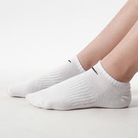 Nike Unisex 3-Pack Short-Cuff Casual Basketball Socks Breathable Moisture-Wicking Socks SX7678-100