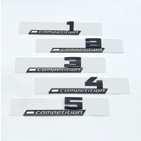 Giossy Black 3D ABS COMPETITION ABS Emblem Thunder Edition For BMW M1 M2 M3 M4 M5 M6 M8 Car Trunk Badge Sticker