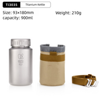 AliExpress KEITH Keith 900ml/1200ml Pure Titanium Sports Bottle with Shoulder Strap, Lightweight Durable Water Bottle for Camping Hiking Cycling
