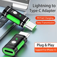 Lightning To USB C Adapter 8 Pin Female To USB C 20W Ios to Type-C Adaptador for IPhone 15 14 13 Pro Max Huawei Xiaomi Samsung