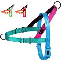 Reflective No Pull Dog Harness Nylon Medium Large Dog Harnesses Padded Pet Pitbull Vest Durable Adjustable for Medium Big Dog