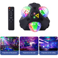 Party Light Disco Ball Light Laser Projector Light 5 in 1 DJ Stage Strobe Light Christmas Wedding Home Club Decoration