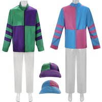 Horse Jockey Cosplay Costume Coat Equestrian Event Halloween Suit Quick-Dry Riding Suit Racing Hat Top Pants