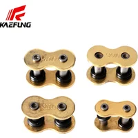 ThCmpatible 428 520 525 530 Chain Link Gold Chains Rivet Connecting Link Motorcycle Sprockets Replacement Parts Accessorry With