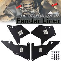 Set of 4 Splash Shield for Toyota 4Runner 2003 - 2020 Fender Liner Apron Splash Seal Mud Flaps Flap Skirt Splash Guards Liners