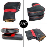 AliExpress NONE Motorcycle Handlebar Cover Winter Battery Bike Windshield Gloves Windproof Warm Handle Thickened Reflective Strip
