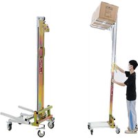 Manuelles Entladen, Heben, Handhabung, Stapler, Gabelstapler, Heben, tragbarer zusammenklappbarer Gabelstapler, leicht, zum Heben und Handhaben