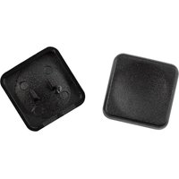 YMDK Square Round 1u Low Profile Blank Black White Keycaps PBT Material DIY for 1350 Switches Mechanical Keyboard
