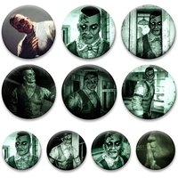Round Brooch Eddie Gluskin,Waylon Park,Richard Trager,Chris Walker,Miles Upshur Figure Badge Horror Game Pins Jewelry Gift Decor