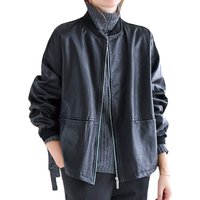 Amax luluE Autumn Females Fashion Biker Clothes Womens Loose Vintage Faux Leather Jackets Luxury Punk Pu Coats Black Outerwear
