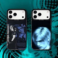 R-Resident E-Evil 4 Remake Leon For iPhone 17,16,15,14,13,12,11,X,8,7,Pro,Max,Plus,SE4,Air,Mini Durable Hard Shell Matte